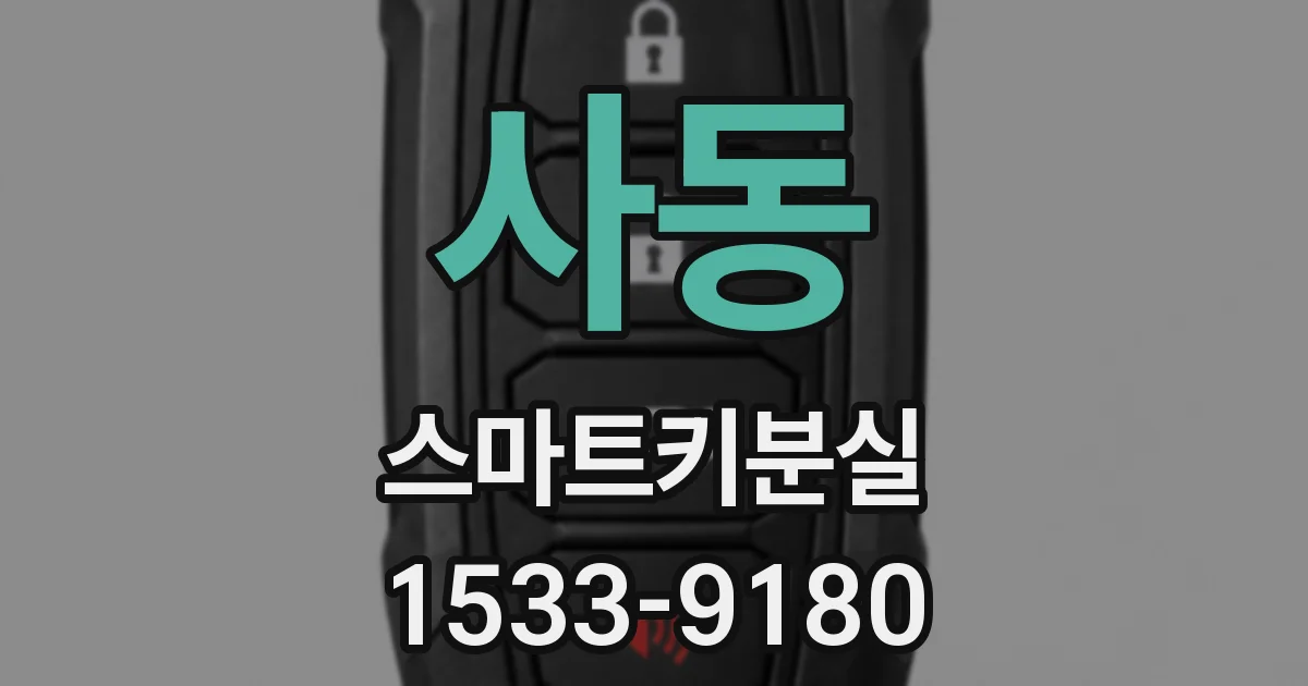 사동 스마트키분실