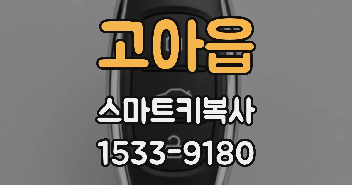 고아읍 스마트키복사