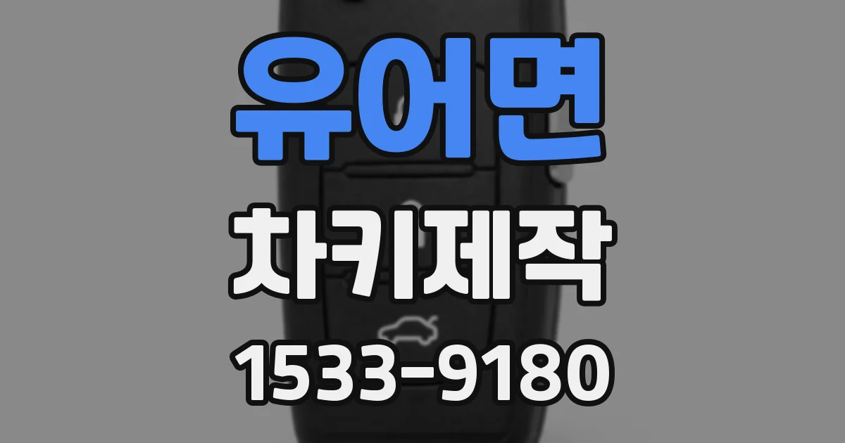 유어면 차키제작