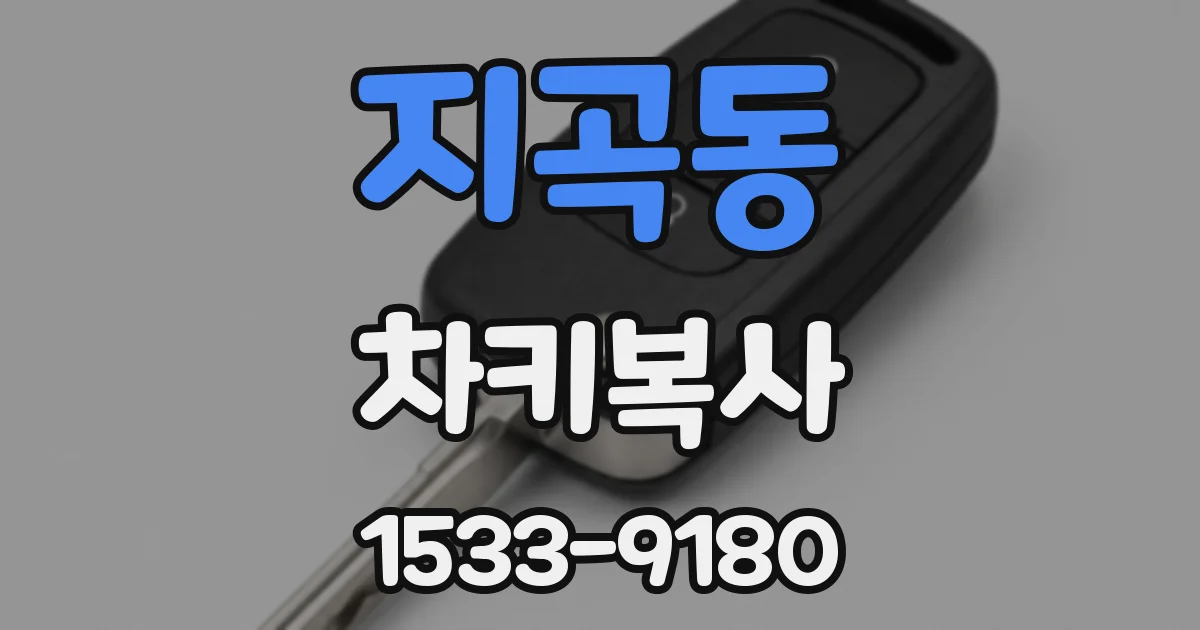 지곡동 차키복사
