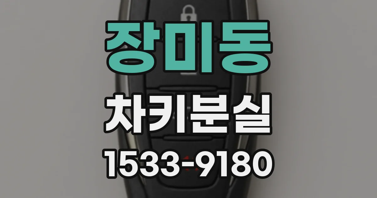 장미동 차키분실