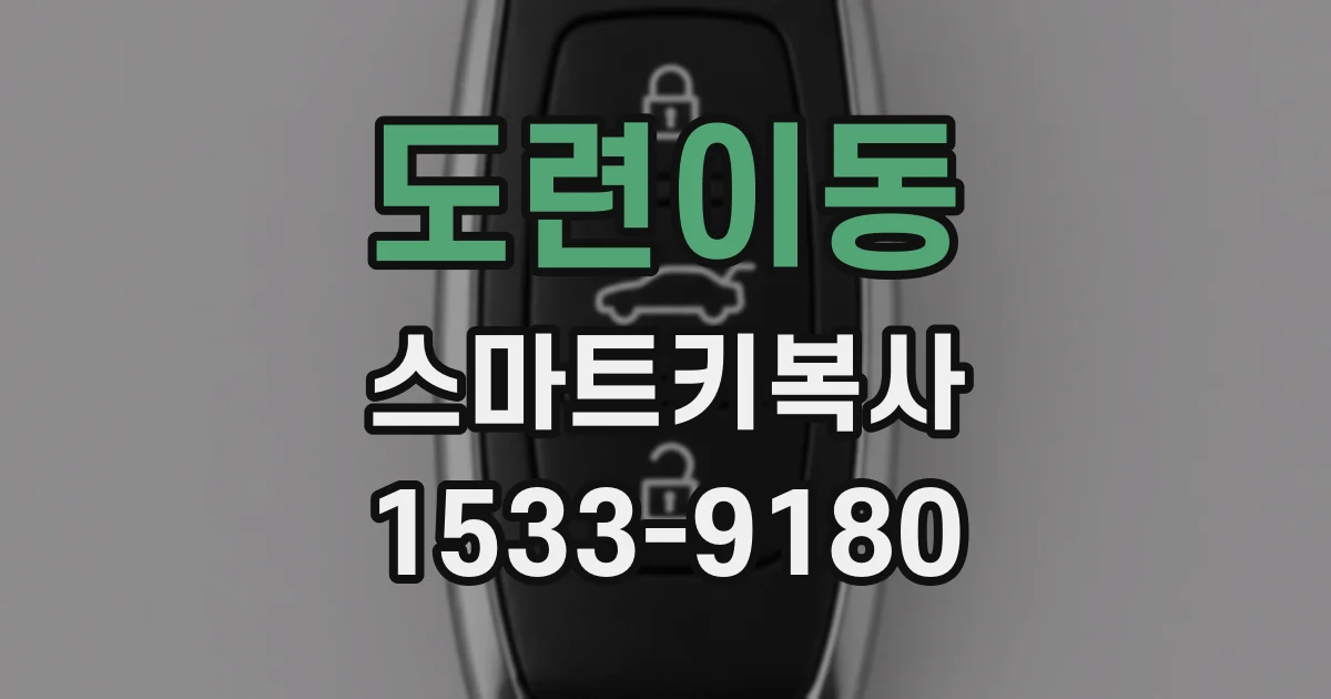 도련이동 스마트키복사
