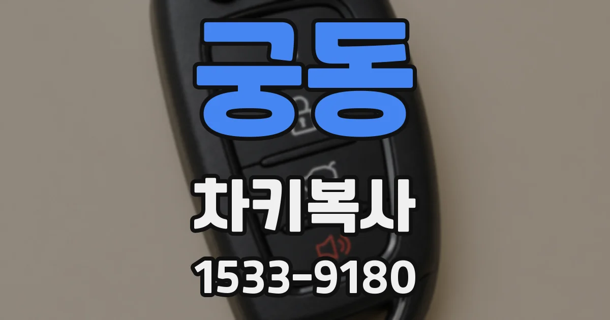 궁동 차키복사