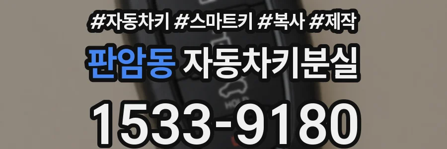 판암동 자동차키분실