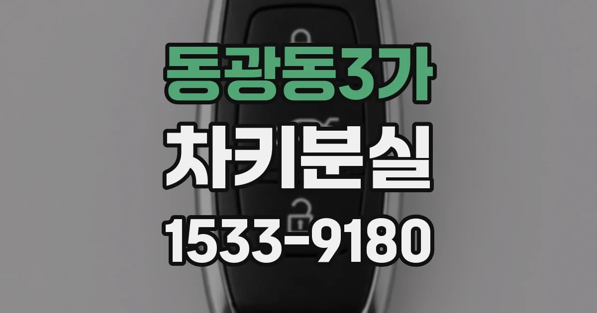 동광동3가 차키분실