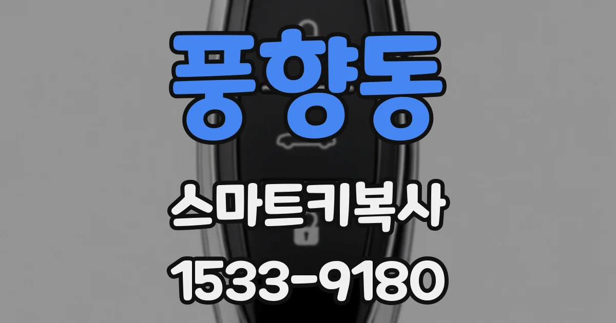 풍향동 스마트키복사