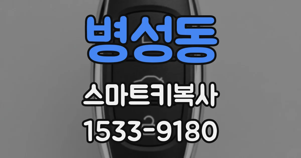 병성동 스마트키복사
