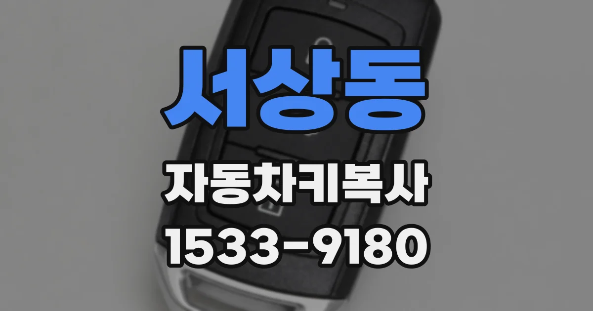 서상동 자동차키복사