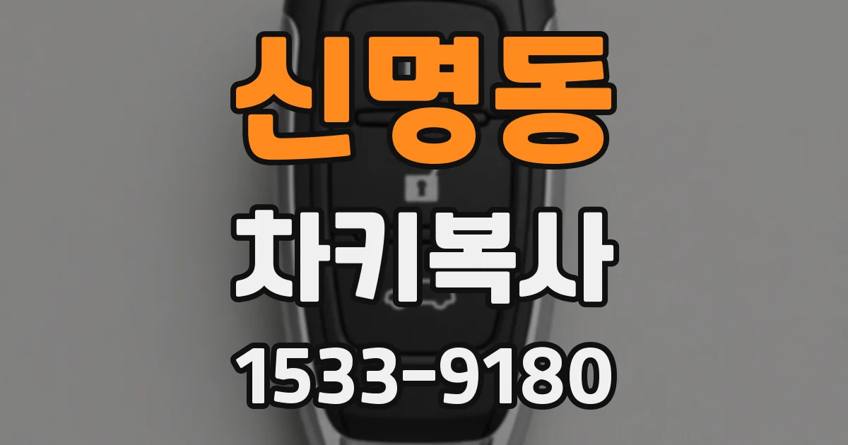 신명동 차키복사