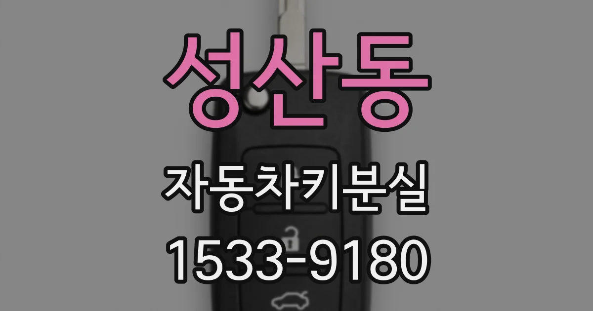 성산동 자동차키분실