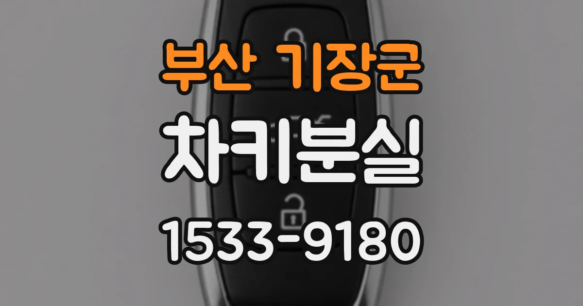 부산 기장군 차키분실