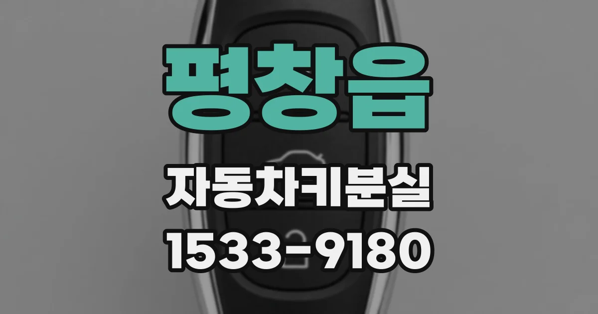 평창읍 자동차키분실