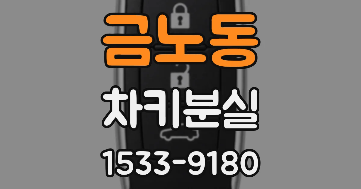 금노동 차키분실
