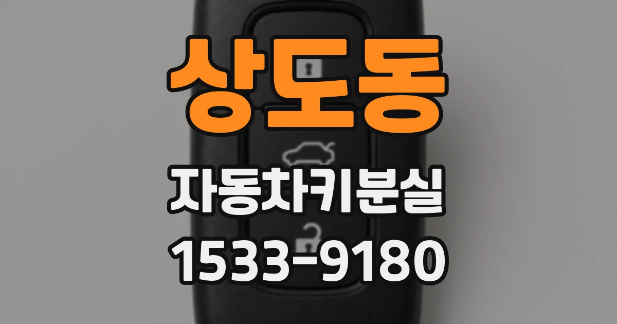 상도동 자동차키분실
