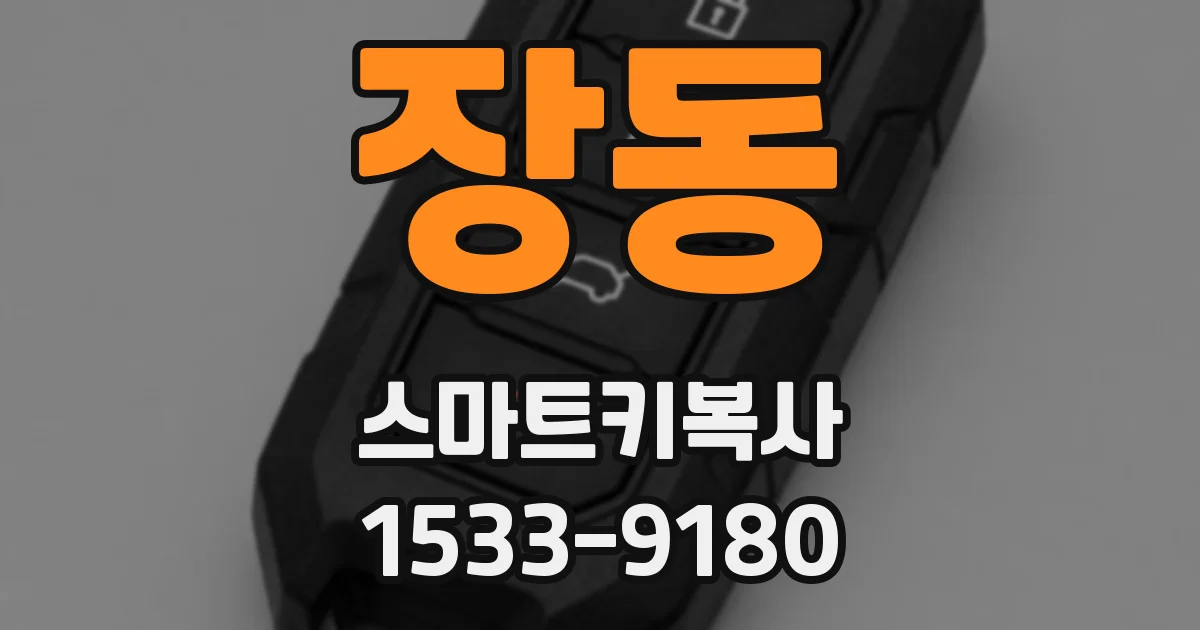 장동 스마트키복사