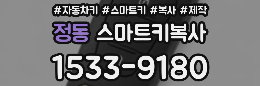 정동 스마트키복사