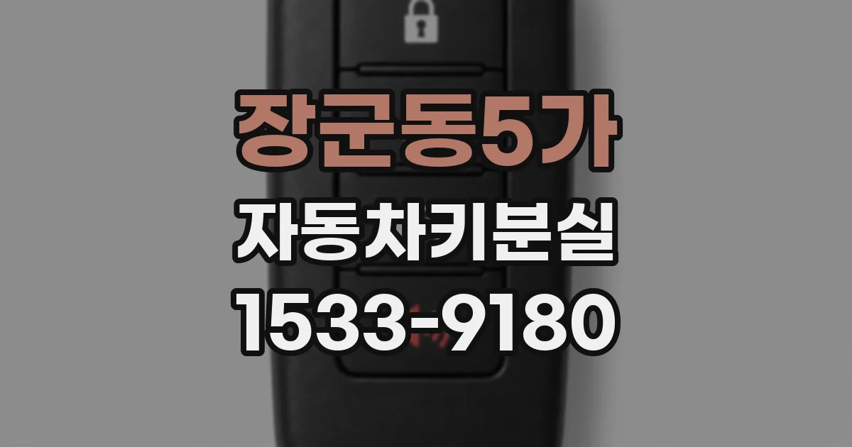 장군동5가 자동차키분실