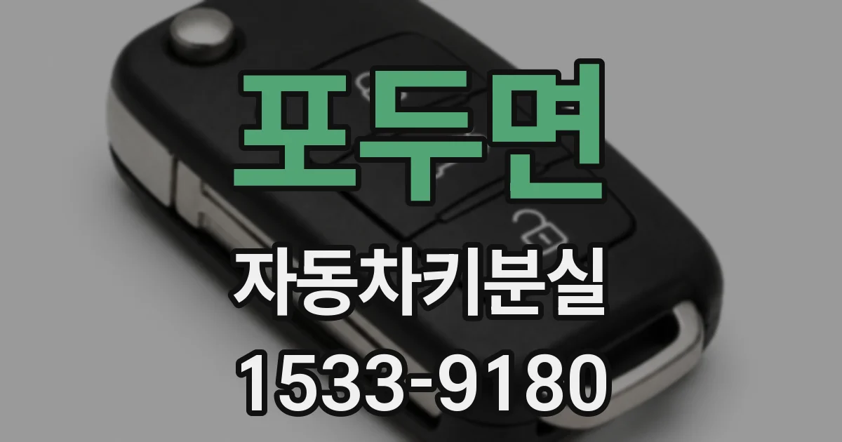 포두면 자동차키분실