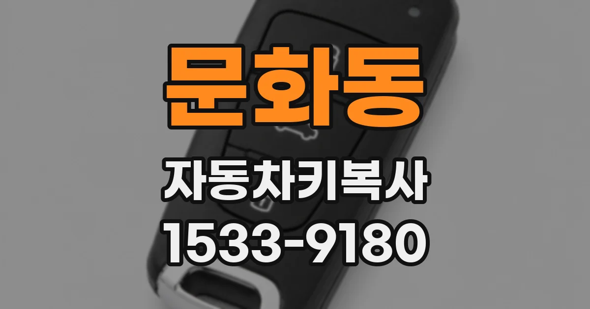 문화동 자동차키복사