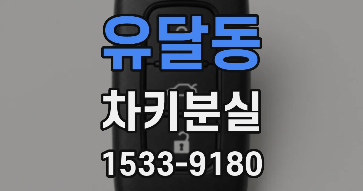 유달동 차키분실
