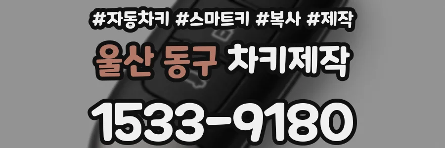 울산 동구 차키제작