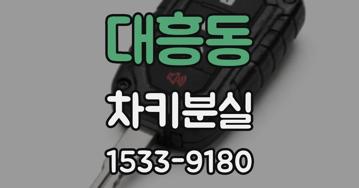대흥동 차키분실
