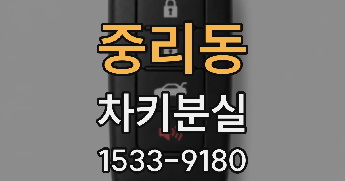 중리동 차키분실