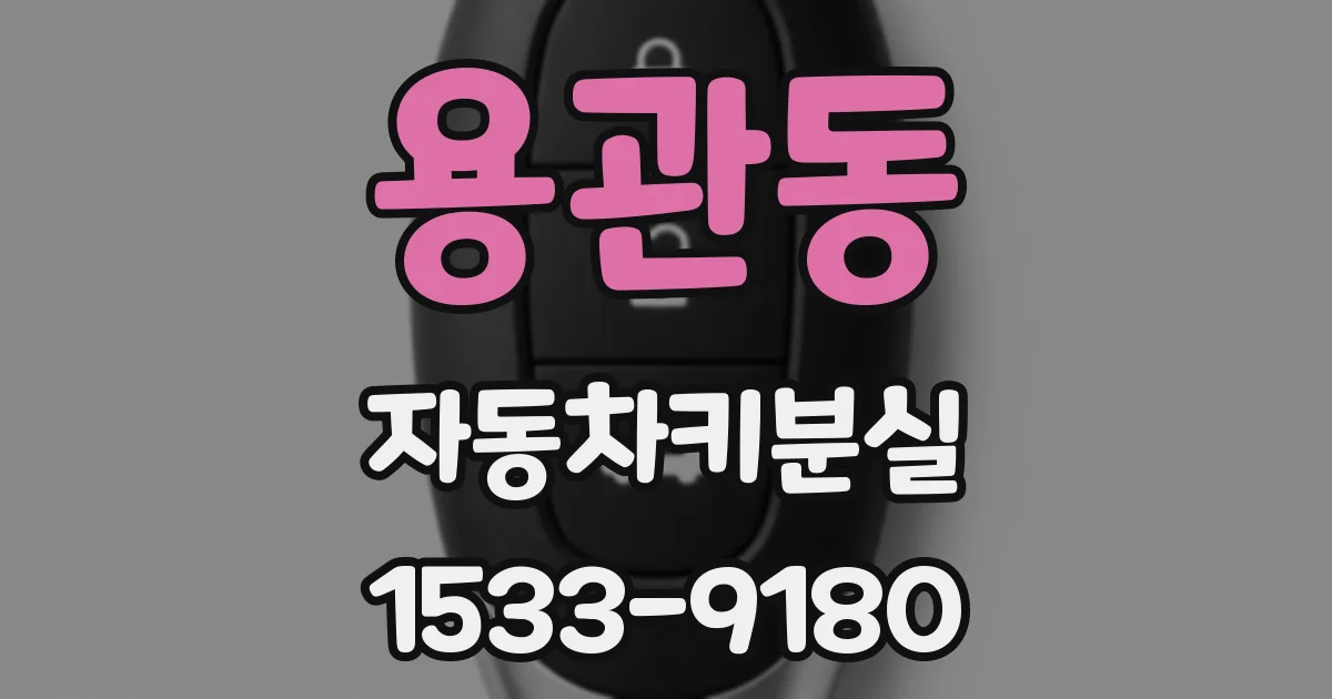 용관동 자동차키분실