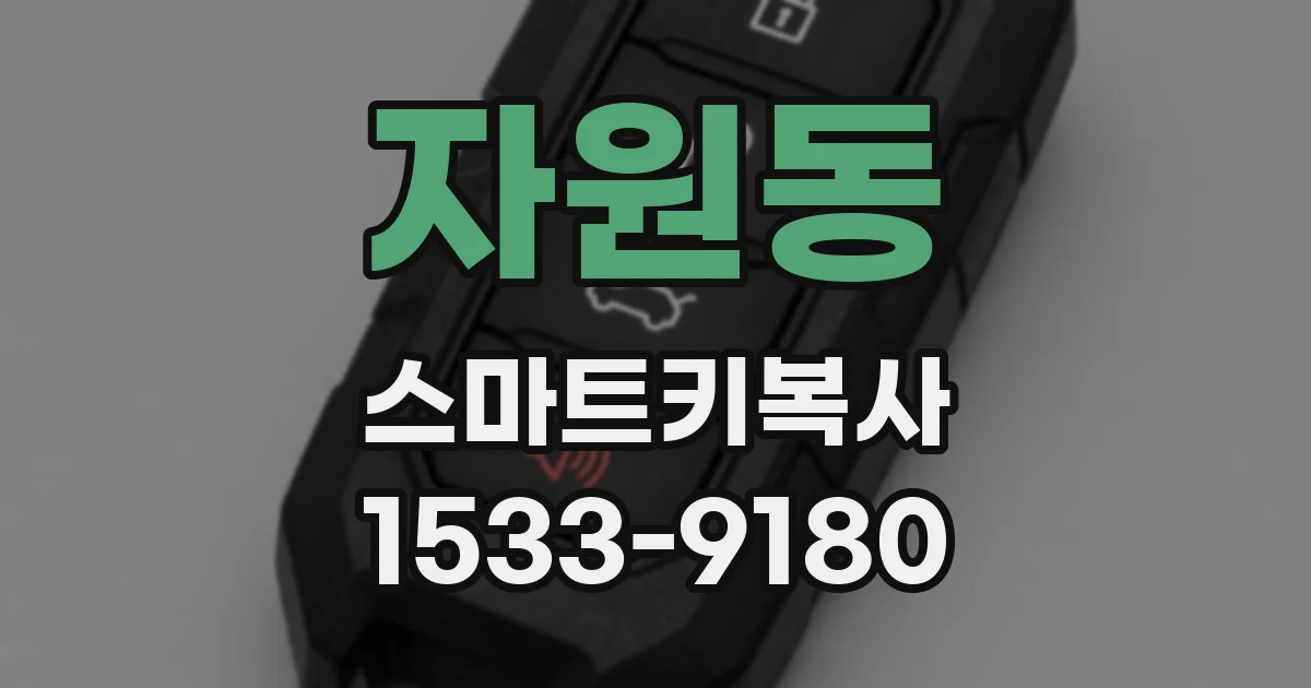 자원동 스마트키복사