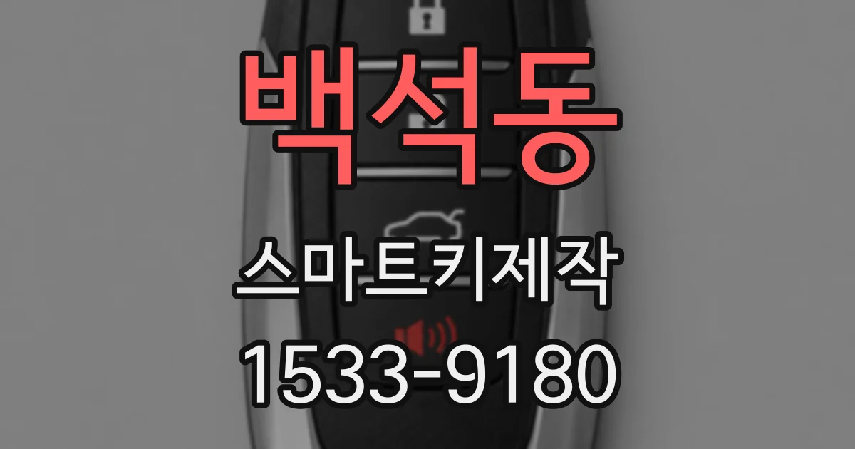 백석동 스마트키제작