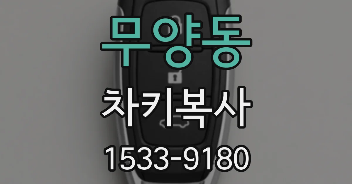 무양동 차키복사