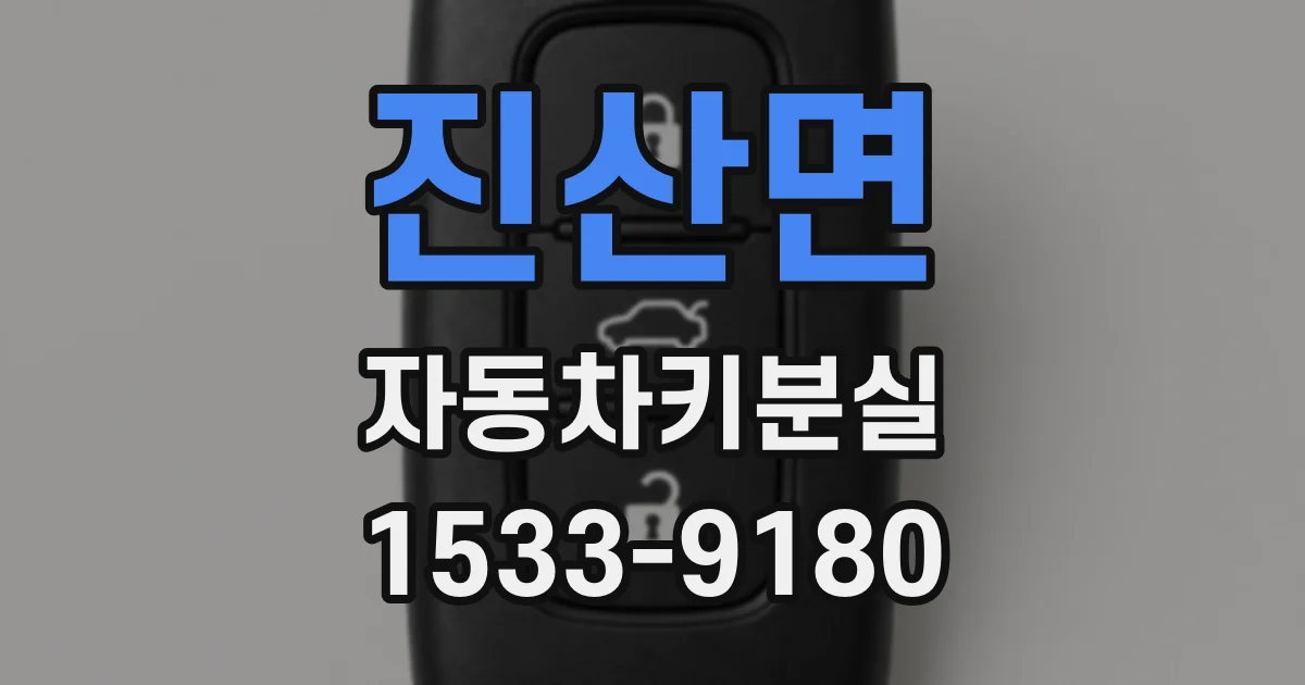 진산면 자동차키분실