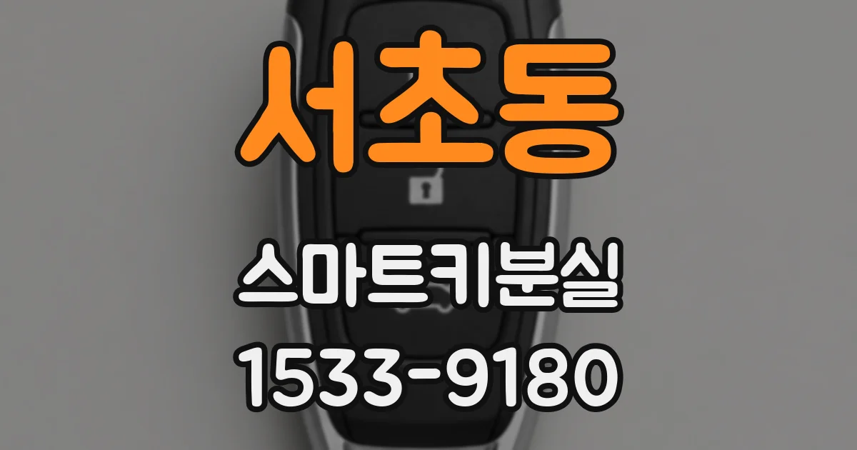 서초동 스마트키분실