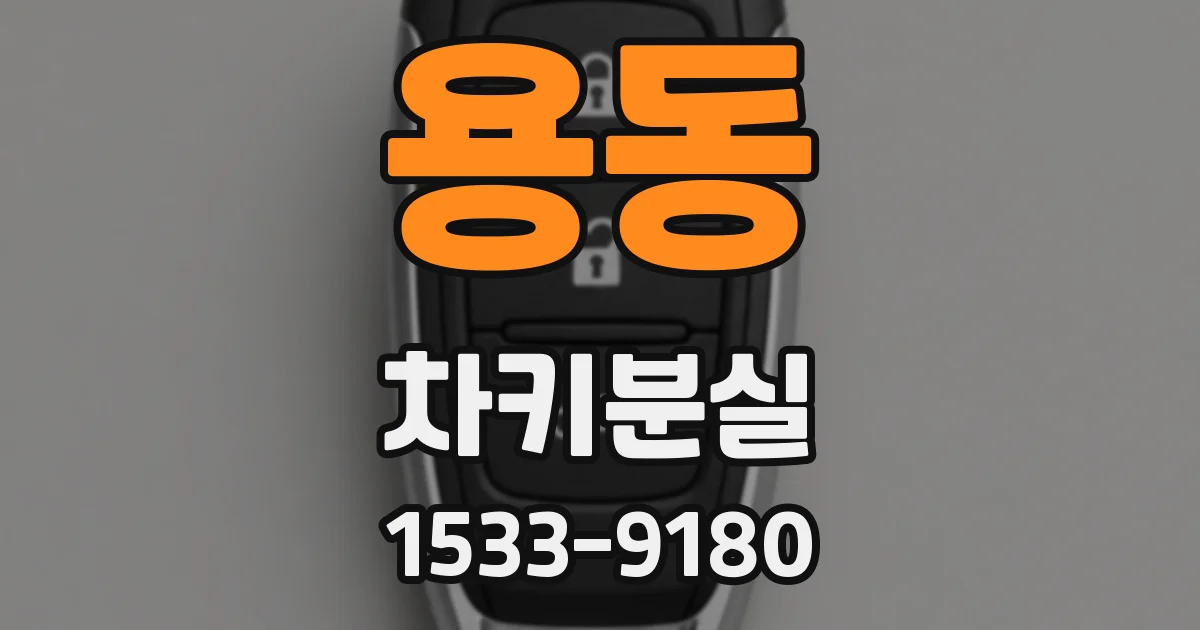 용동 차키분실