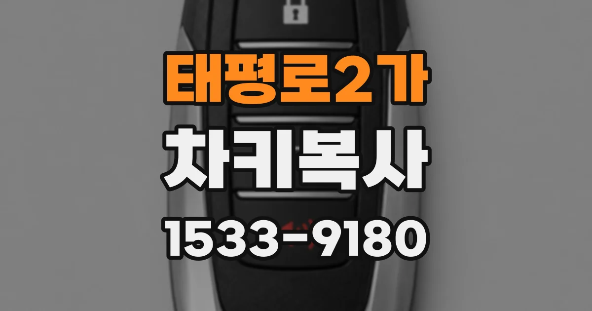 태평로2가 차키복사