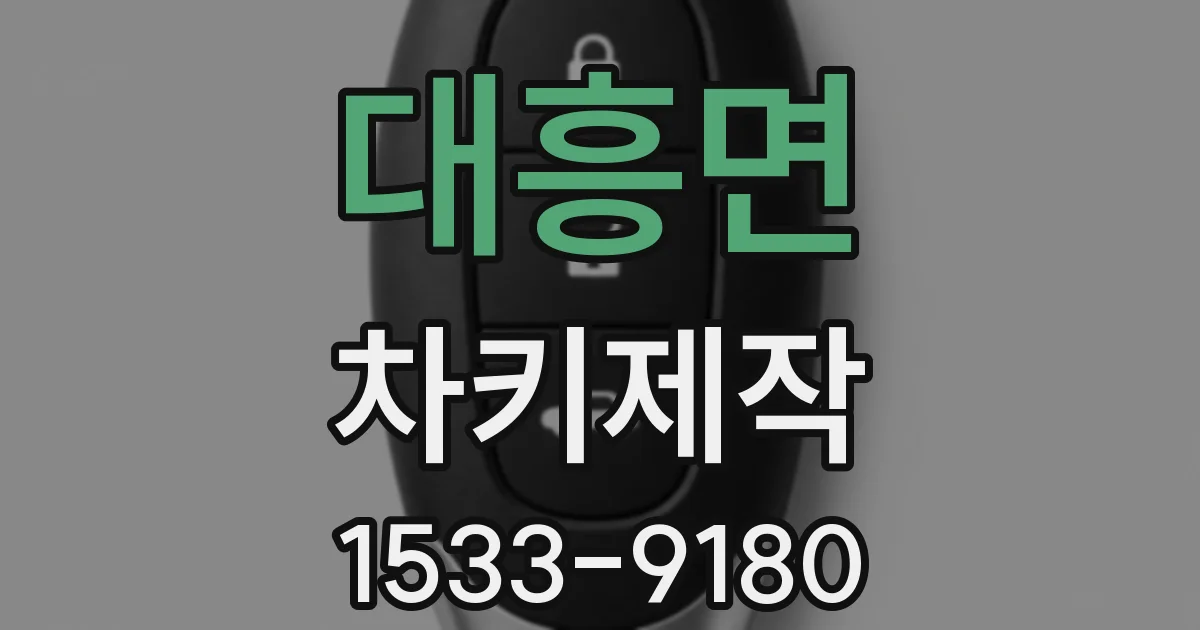 대흥면 차키제작