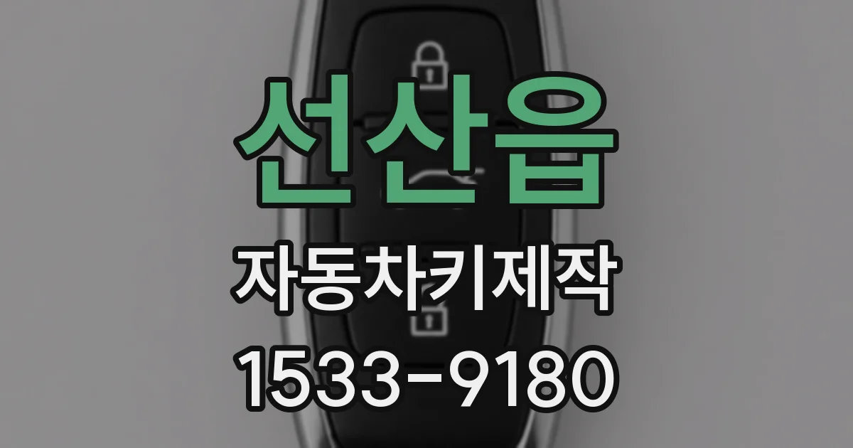 선산읍 자동차키제작