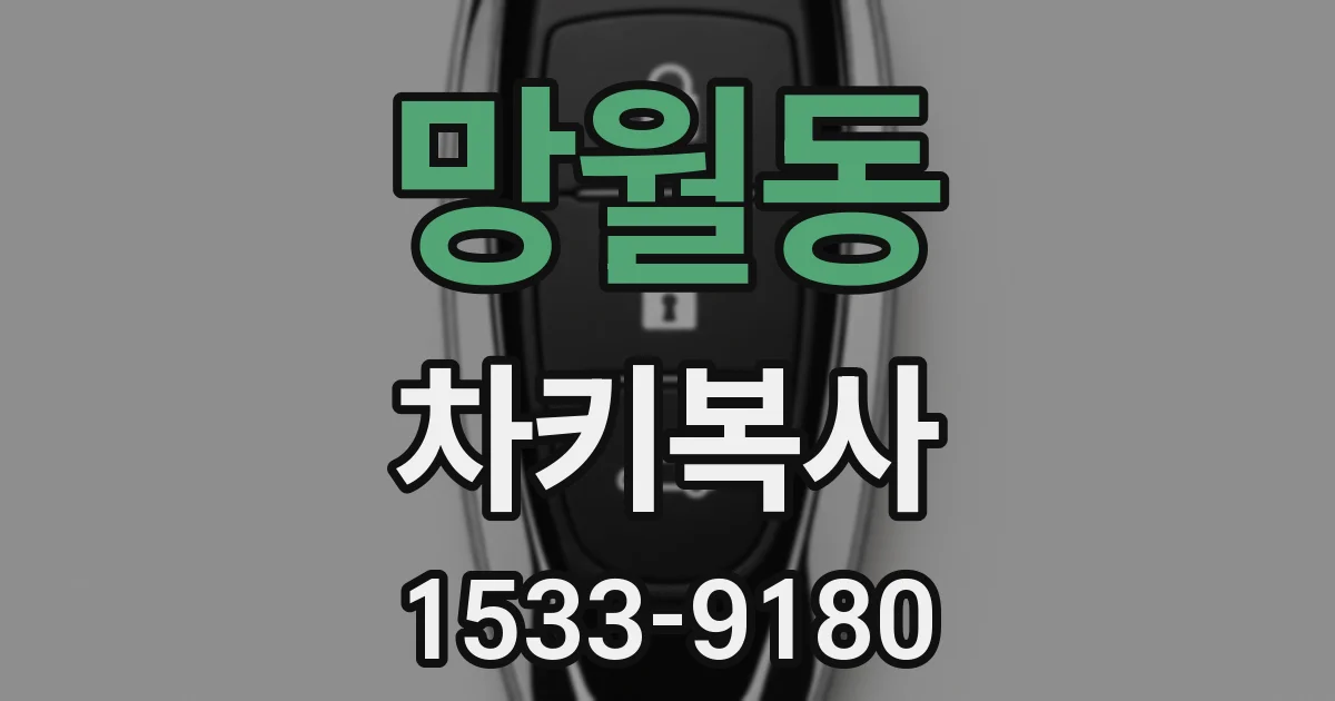 망월동 차키복사