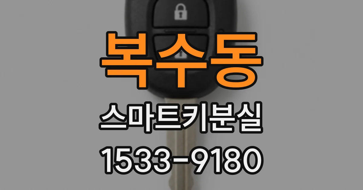 복수동 스마트키분실