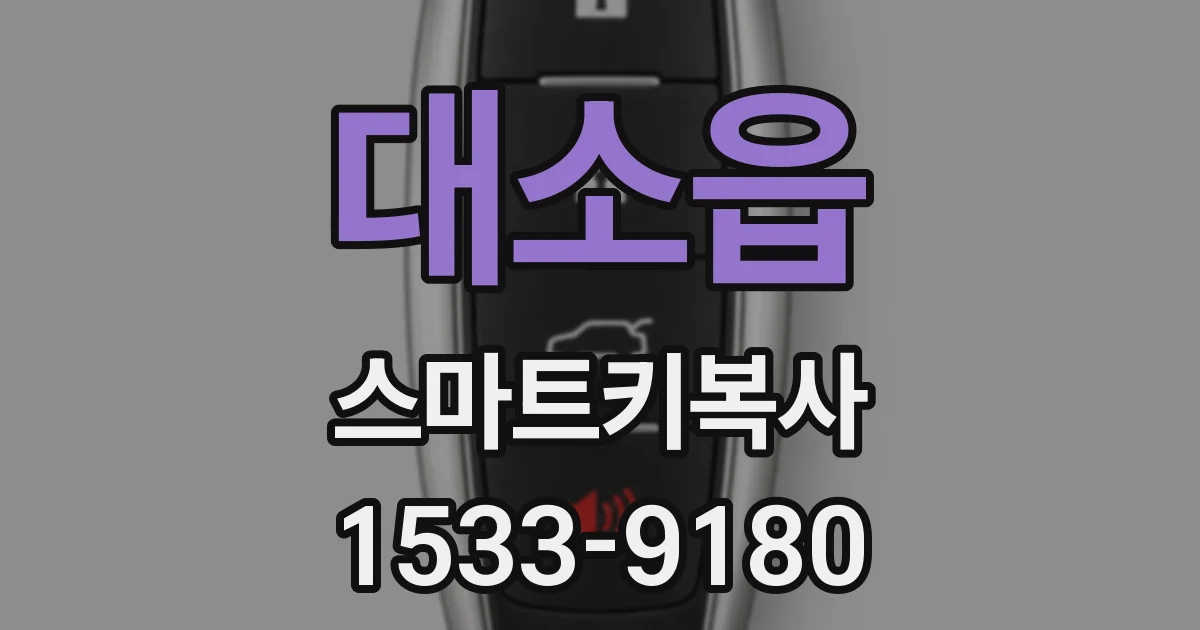 대소읍 스마트키복사