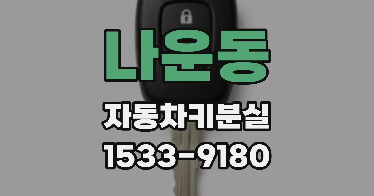 나운동 자동차키분실