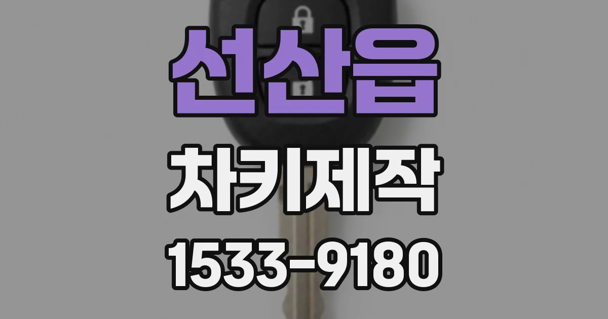 선산읍 차키제작