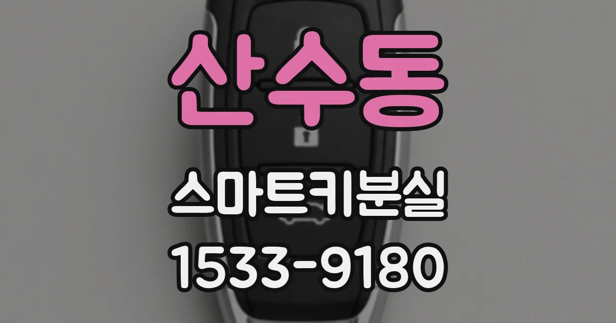 산수동 스마트키분실