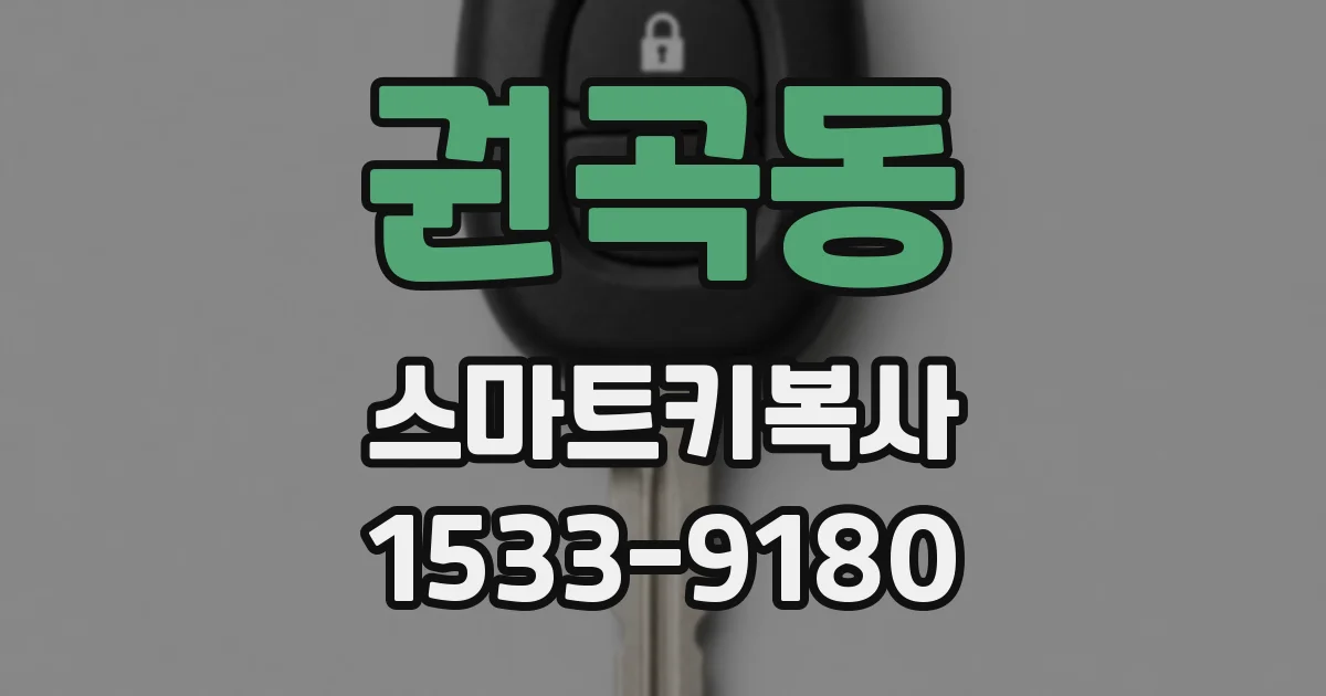 권곡동 스마트키복사