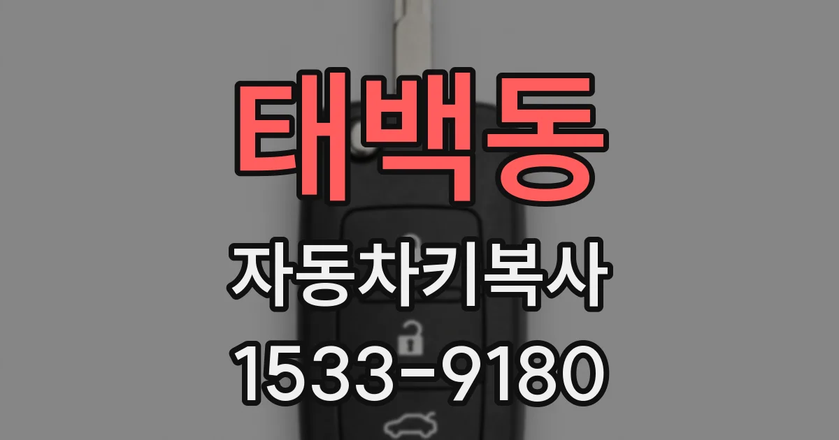 태백동 자동차키복사