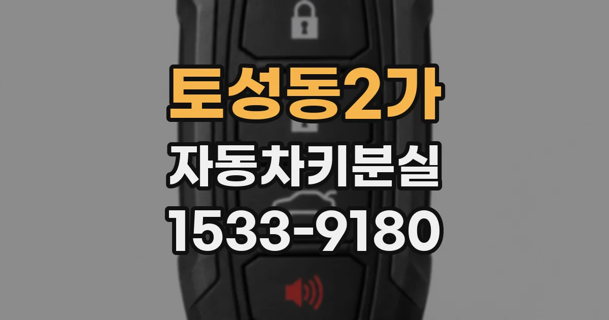 토성동2가 자동차키분실