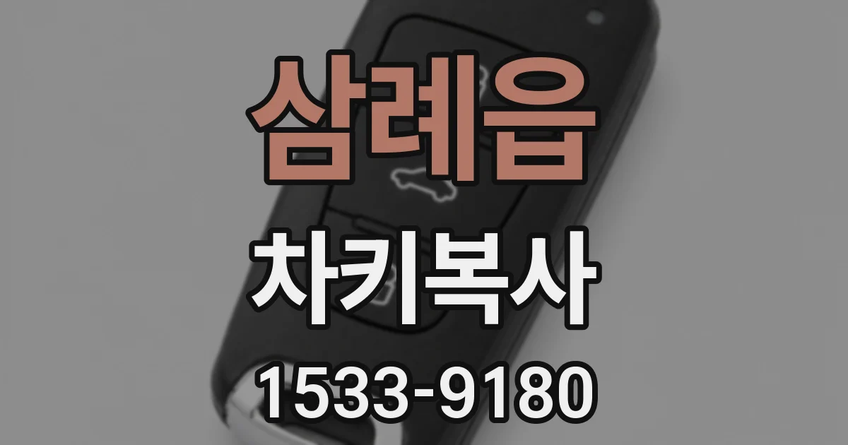 삼례읍 차키복사
