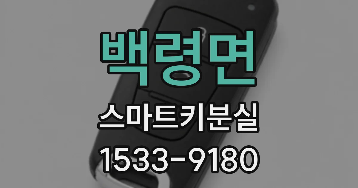 백령면 스마트키분실