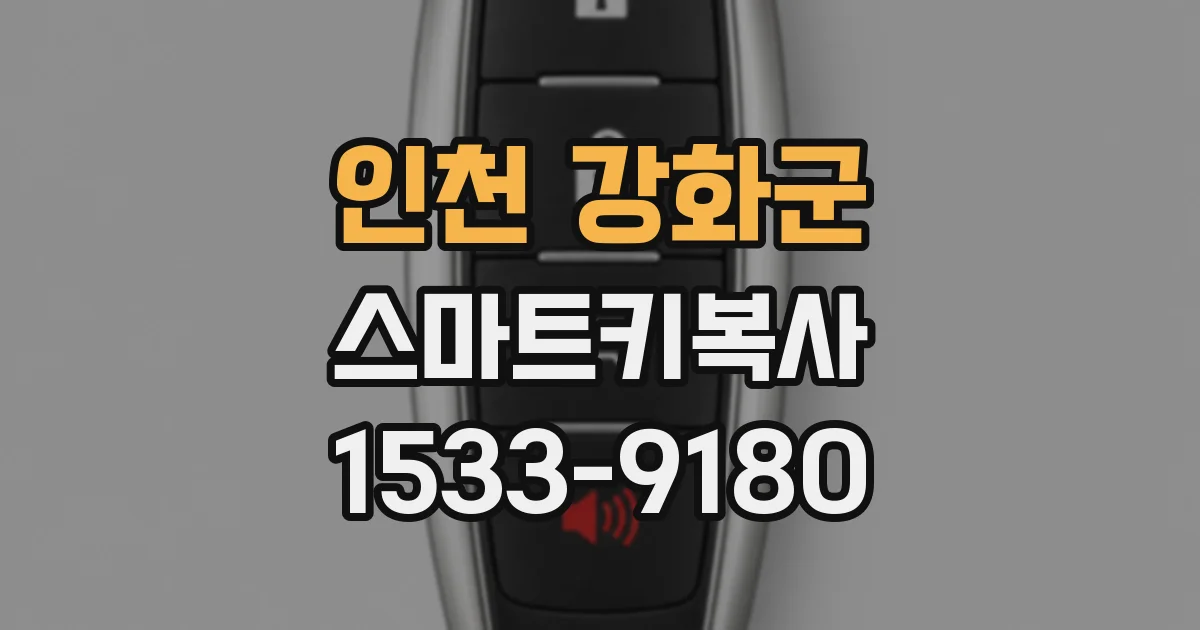 인천 강화군 스마트키복사