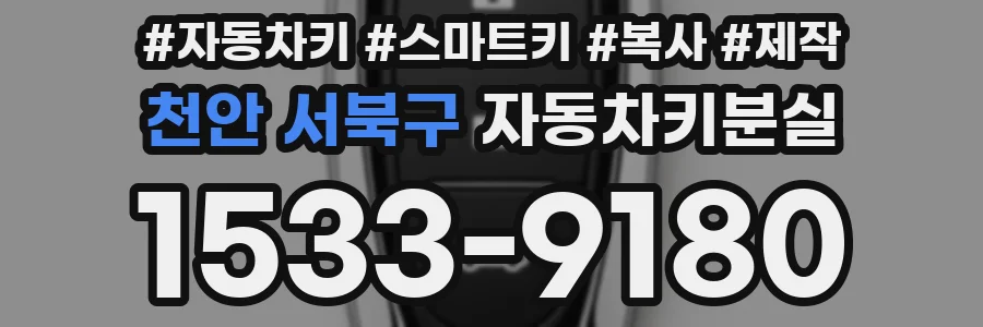 천안 서북구 자동차키분실